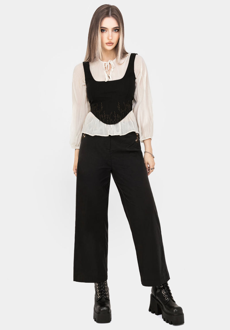 Helena Embroidered Corset Top