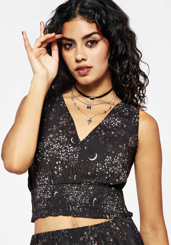 Peaseblossom Celestial Smocked Waist Top