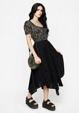 Wither Fern Print Button Up Top