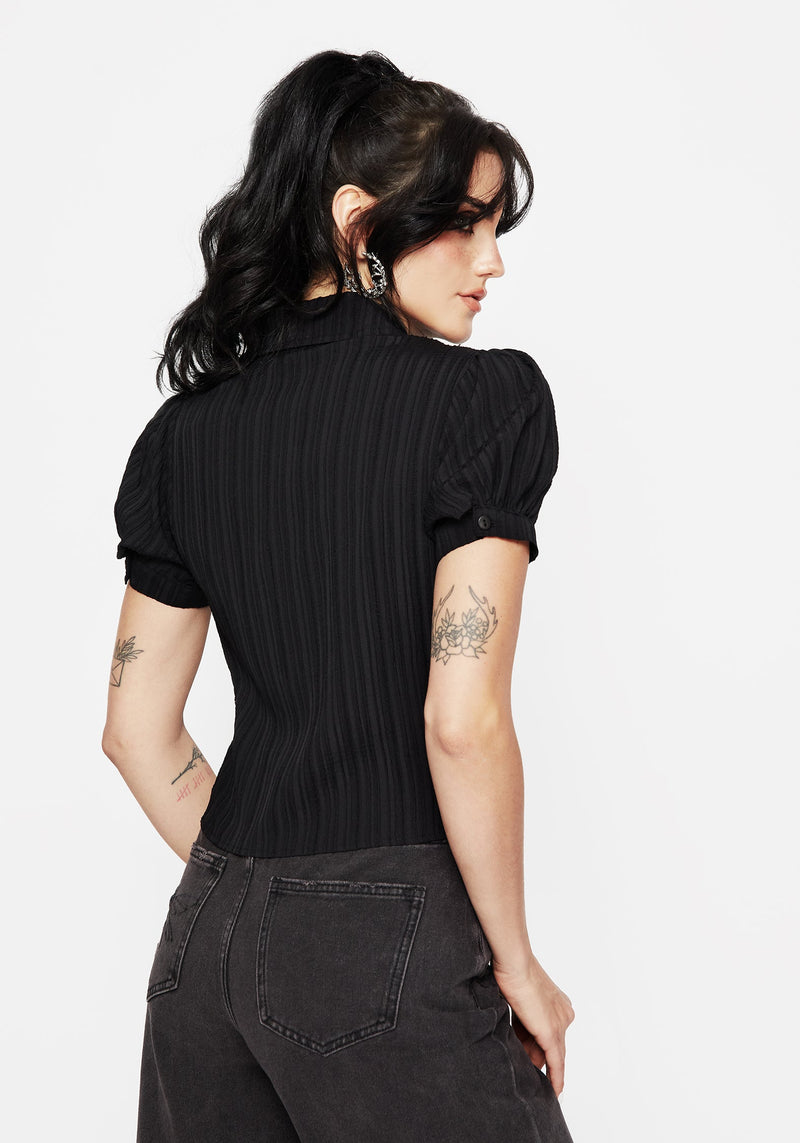 Alcina Puff Sleeve Crop Top