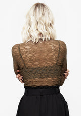 Myrtle Floral Lace Long Sleeve Top