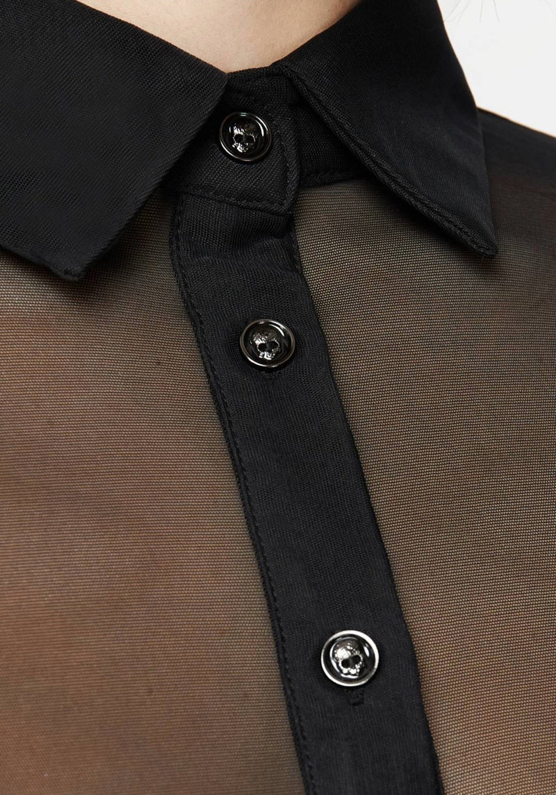 Finis Button Up Mesh Shirt