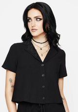 Thorell Embroidered Cotton Button Up Shirt