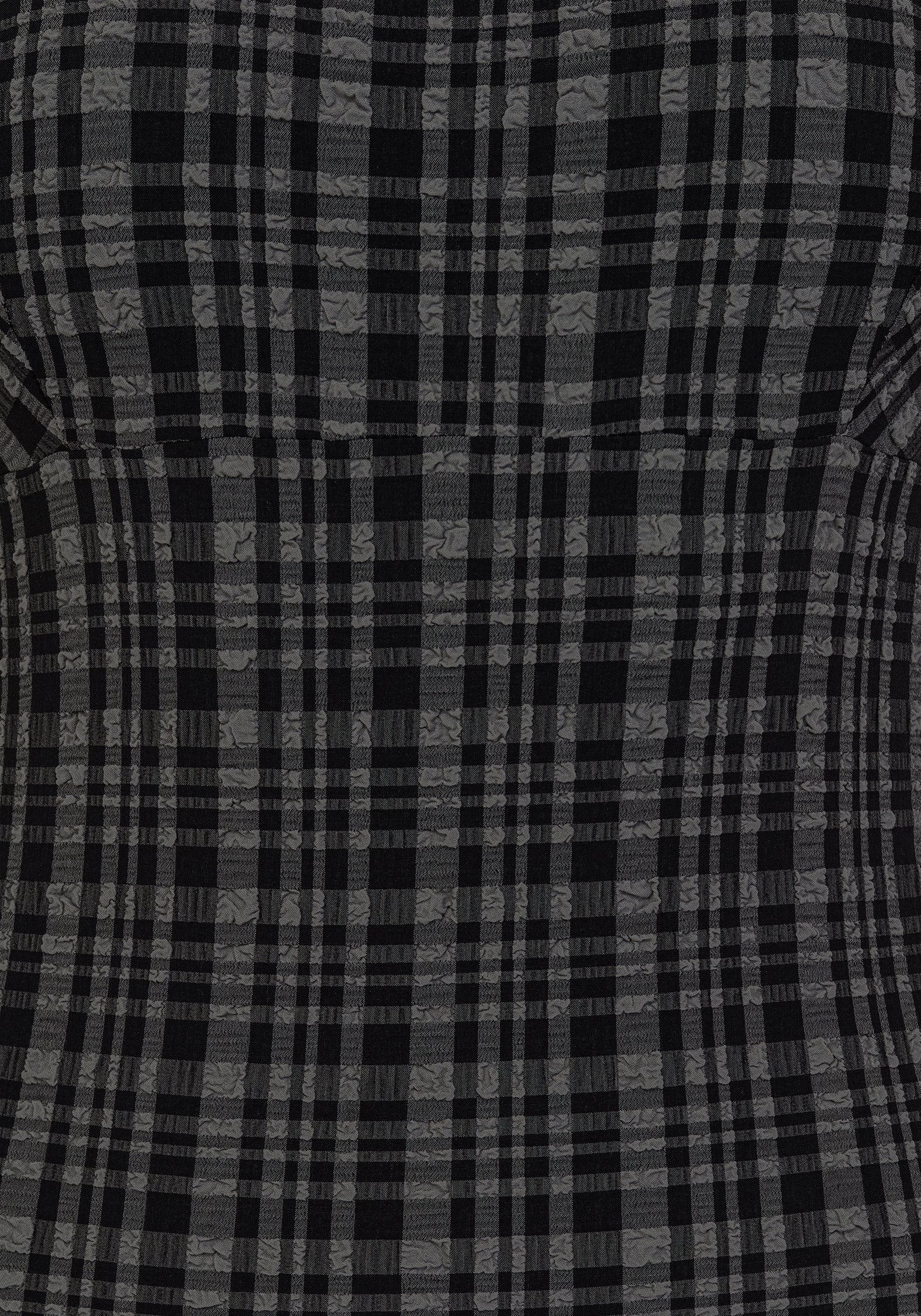 Slate Textured Check Square Neck Swimsuit
