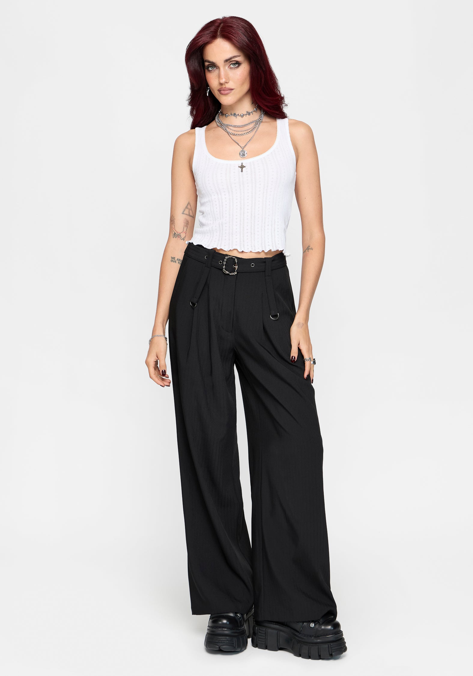 Thalia Tailored Wide Leg Trousers