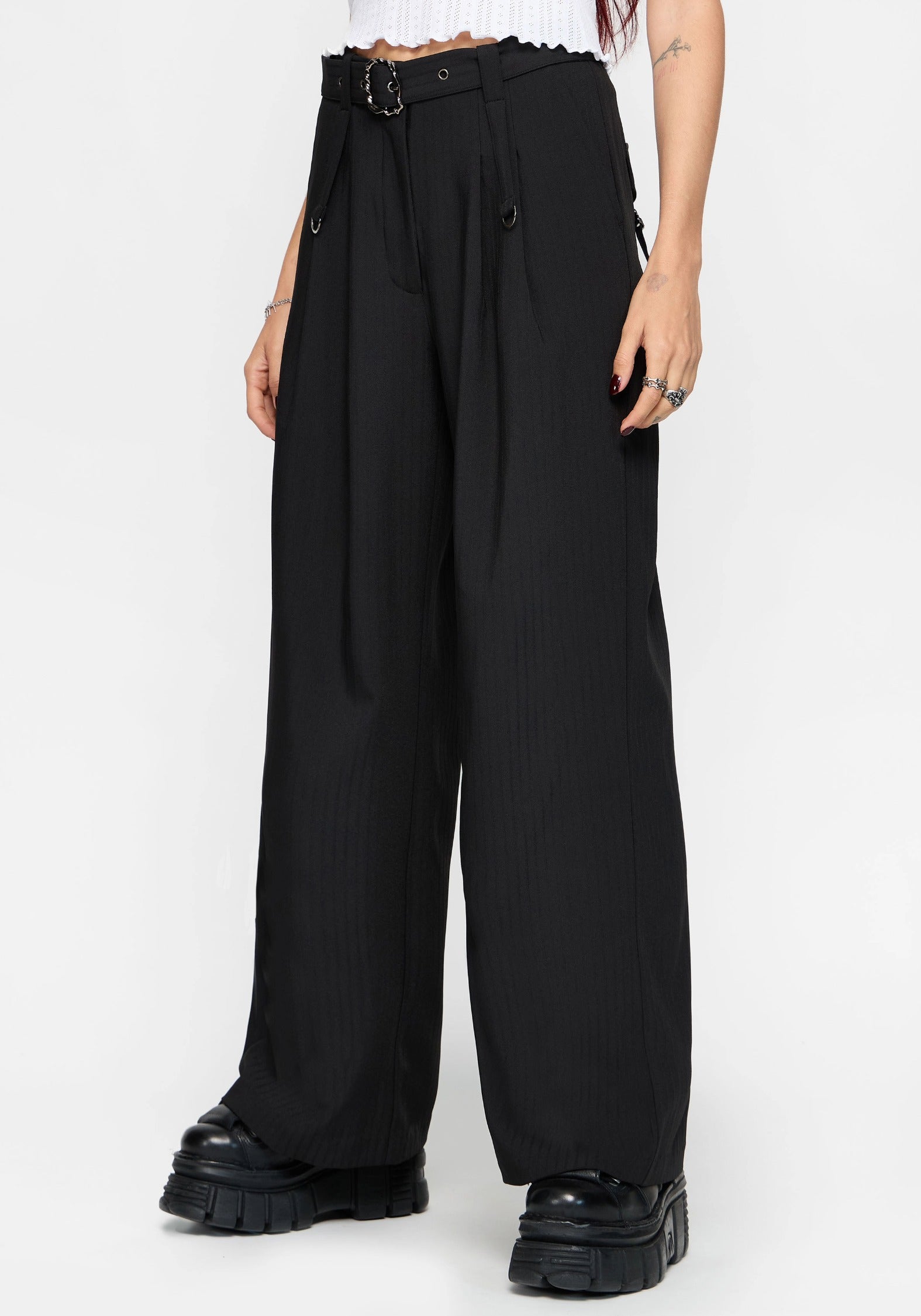 Thalia Tailored Wide Leg Trousers