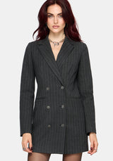 Blair Pinstripe Blazer Dress