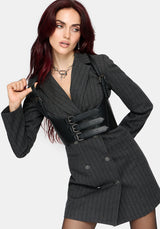Blair Pinstripe Blazer Dress