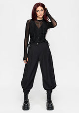 Charli Pinstripe Lace Up Waistcoat