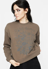 Galerina Graphic Print Cotton Sweatshirt