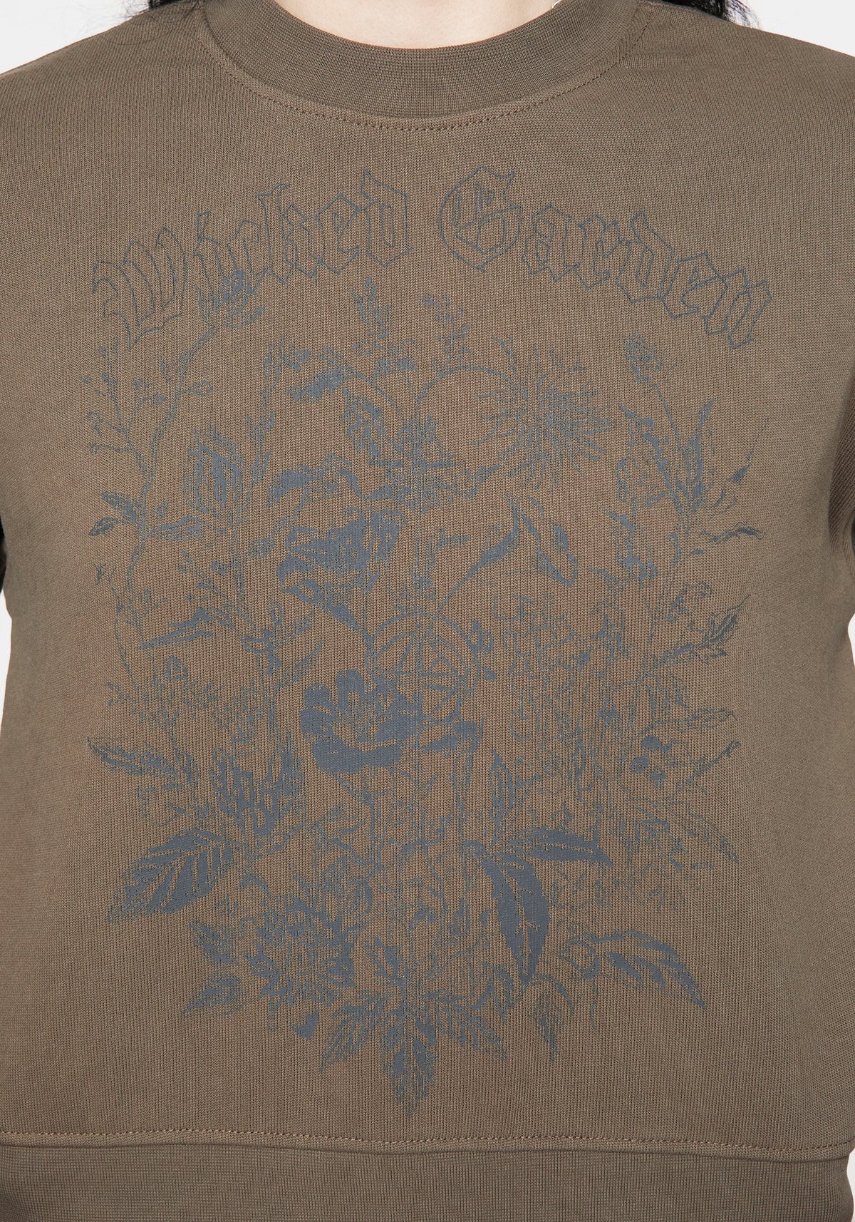Galerina Graphic Print Cotton Sweatshirt