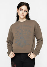 Galerina Graphic Print Cotton Sweatshirt
