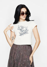 Maypole Cotton Fairy Print Crop T-Shirt