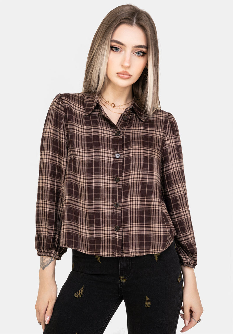 Adra Check Button Up Shirt