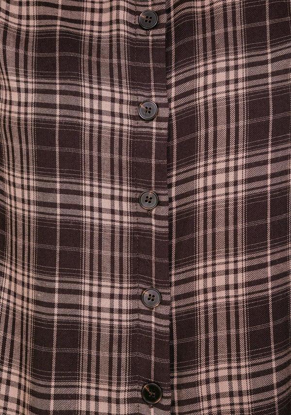 Adra Check Button Up Shirt