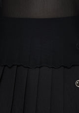 Flavia Mesh Fluted Long Sleeve Top