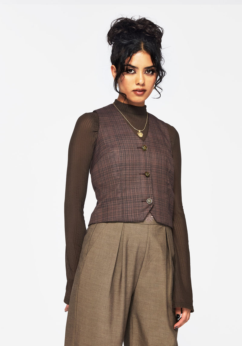 Corbin Check Tailored Waistcoat