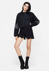 Christina Cotton Cut Out Detail Washed T-Shirt