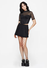 Lauma Faux Suede Corset Top