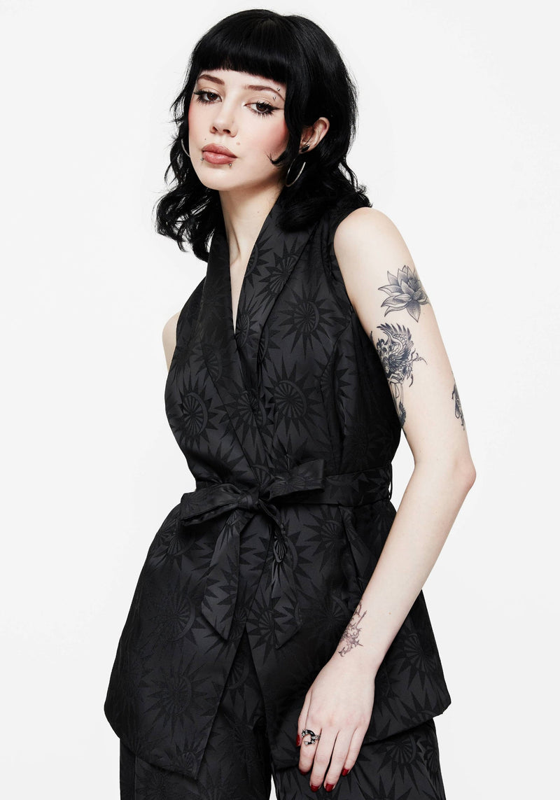 Semine Celestial Printed Tailored Waistcoat