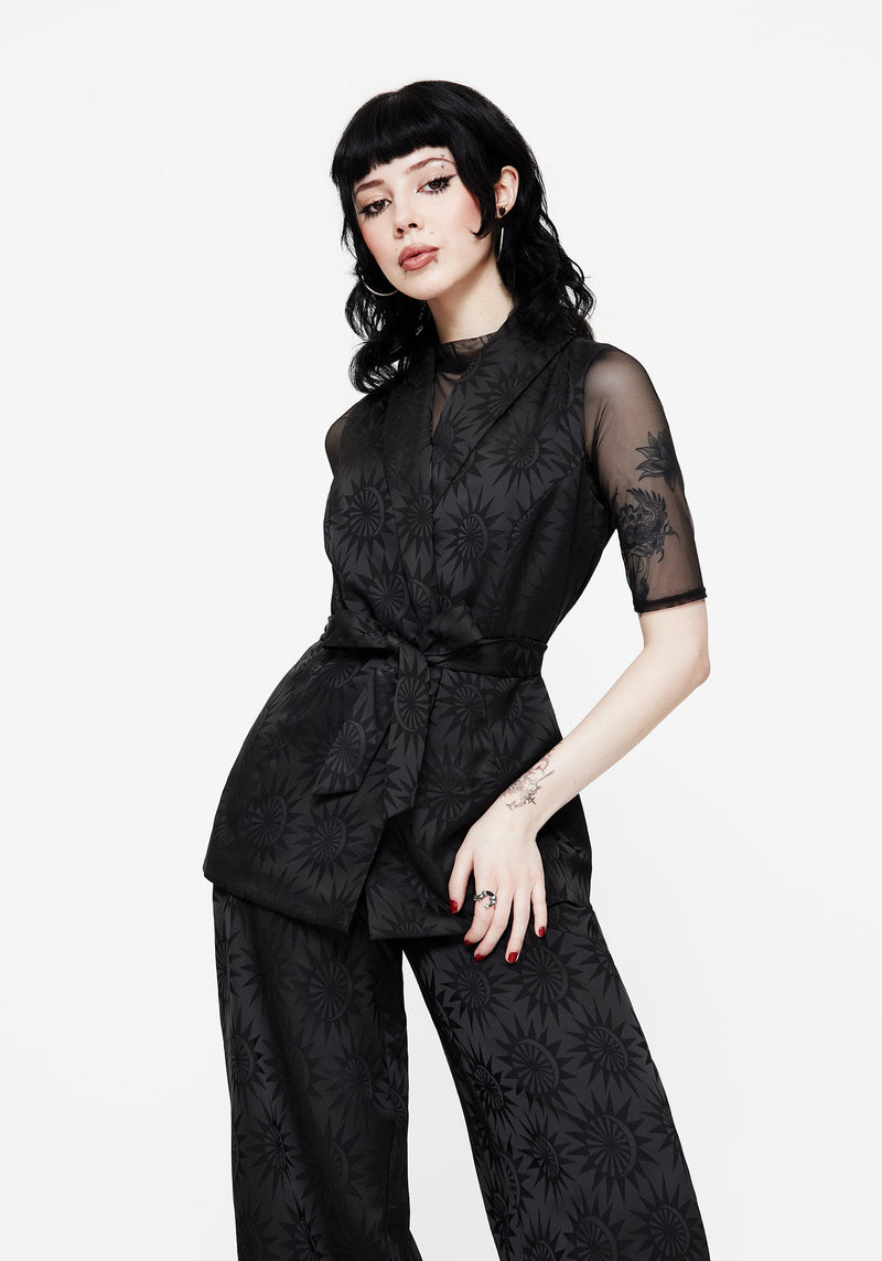 Semine Celestial Printed Tailored Waistcoat