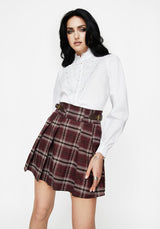 Morgaine Lace Detail Button Up Shirt - White