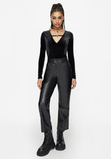 Venin Snake Charm Velour Bodysuit