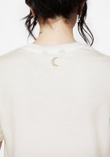 Griffinfly Cotton Embroidered Jersey Cropped T-Shirt