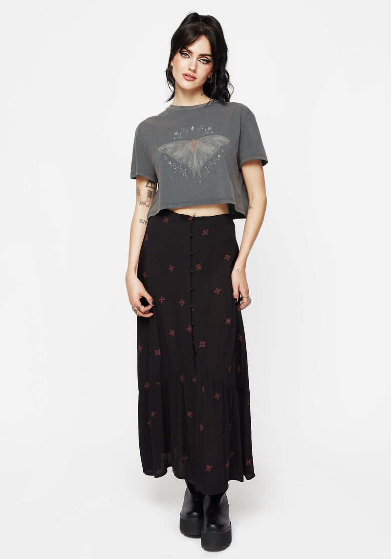Drift Cotton-Blend Jersey Cropped T-Shirt