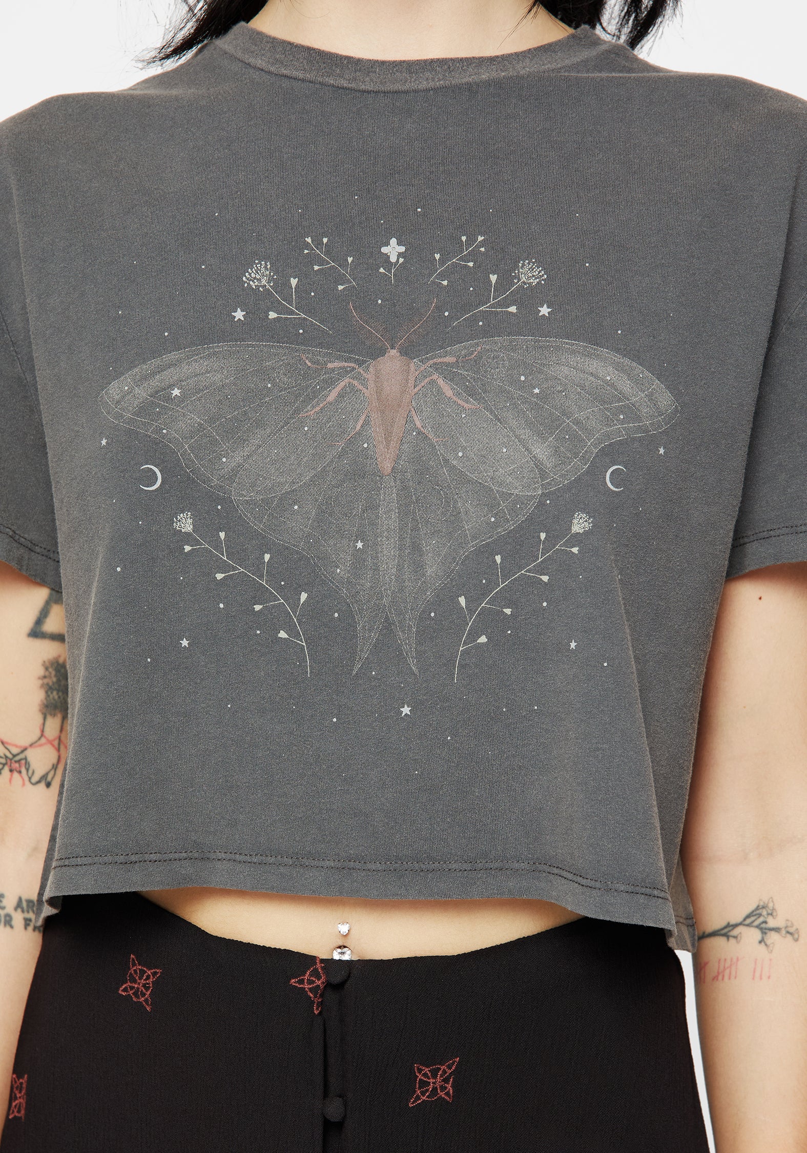 Drift Cotton-Blend Jersey Cropped T-Shirt