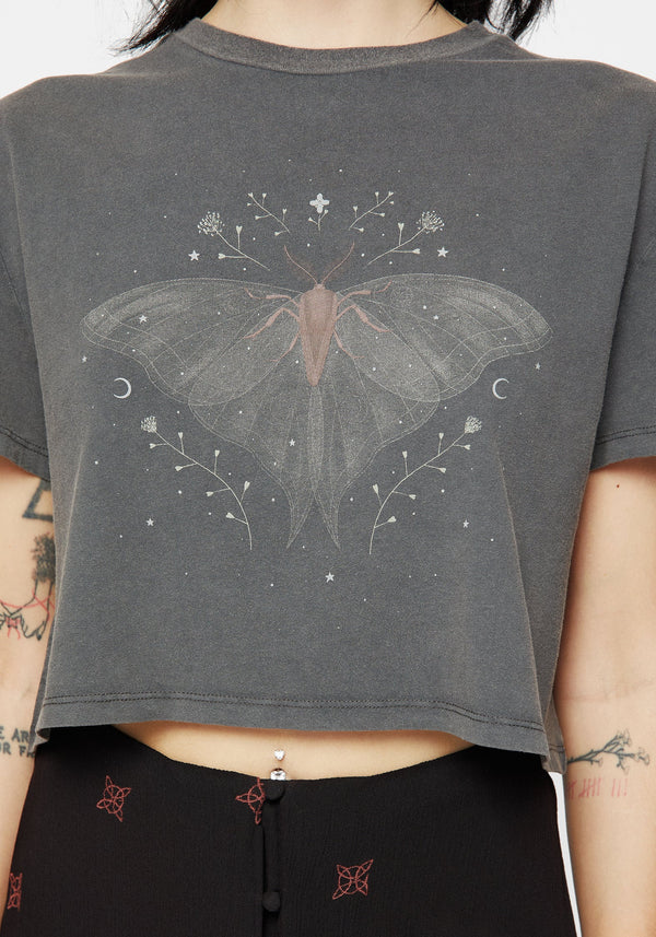 Drift Cotton-Blend Jersey Cropped T-Shirt