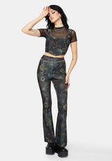 Phoenix Dragon Velour Corset