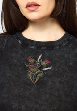 Despair Cotton Embroidered  Washed Jersey Tank Top