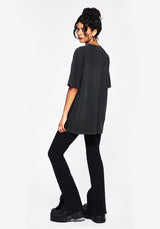 Anura Oversize Säure Waschen Frosch Grafik Druck T-Shirt