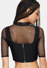 Volara Celestial Moon Embroidered Corset