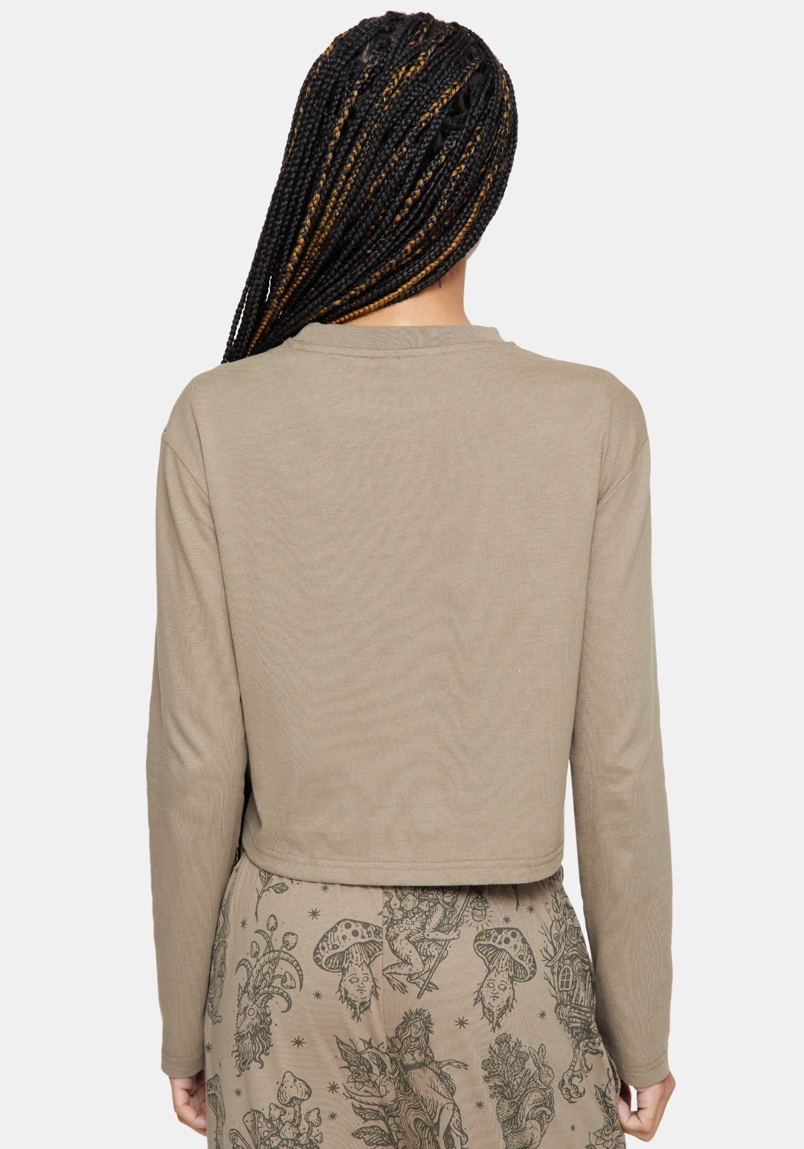 Hexborn Baba Yaga Embroidered Long Sleeve Pyjama Tee