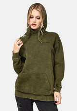 Sira Oversized Applique Patch Hoodie