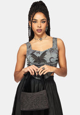 Gloriana Ruched Printed Corset Top