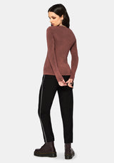 Wicked Feather Long Sleeved Fitted Tee