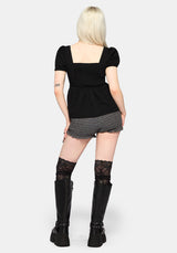 Genevra Embroidered Babydoll Top EU 34