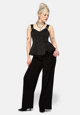 Jenna Stripe D-Ring Buckle Cami Top