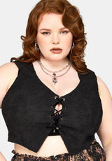 Lila Embroidered Corset Top