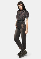 Caelis Print Puff Sleeve Blouse