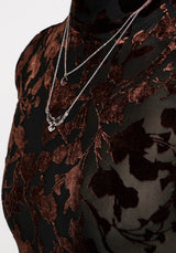 Dakota Devore Velour Bodysuit