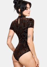 Dakota Devore Velour Bodysuit
