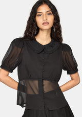 Sanct Embroidered Collar Blouse