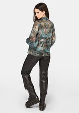Thalassa Print Chiffon Shirt