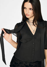 Fia Bindung Hals Bluse