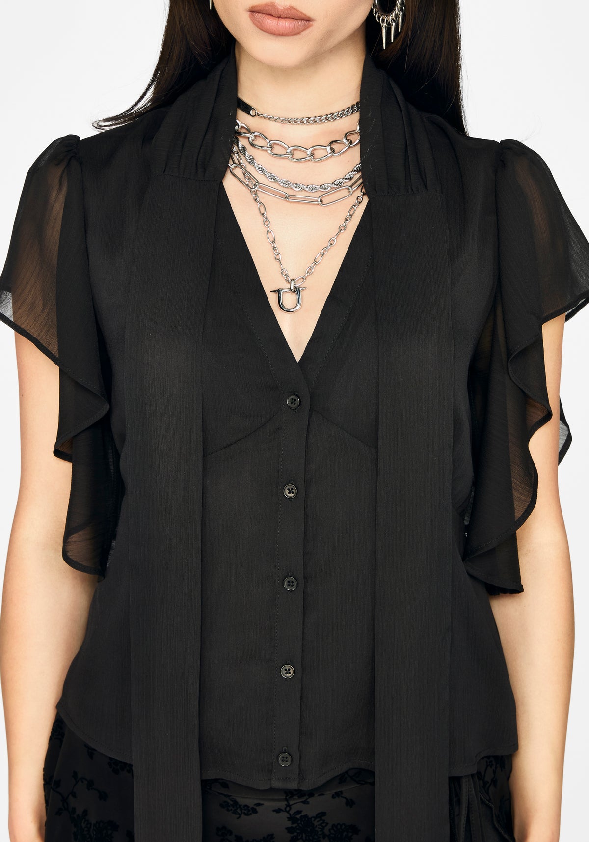 Fia Tie Neck Blouse