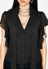 Fia Bindung Hals Bluse
